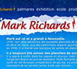 Maquette site vitrine d'école de surf de Mark Richard
